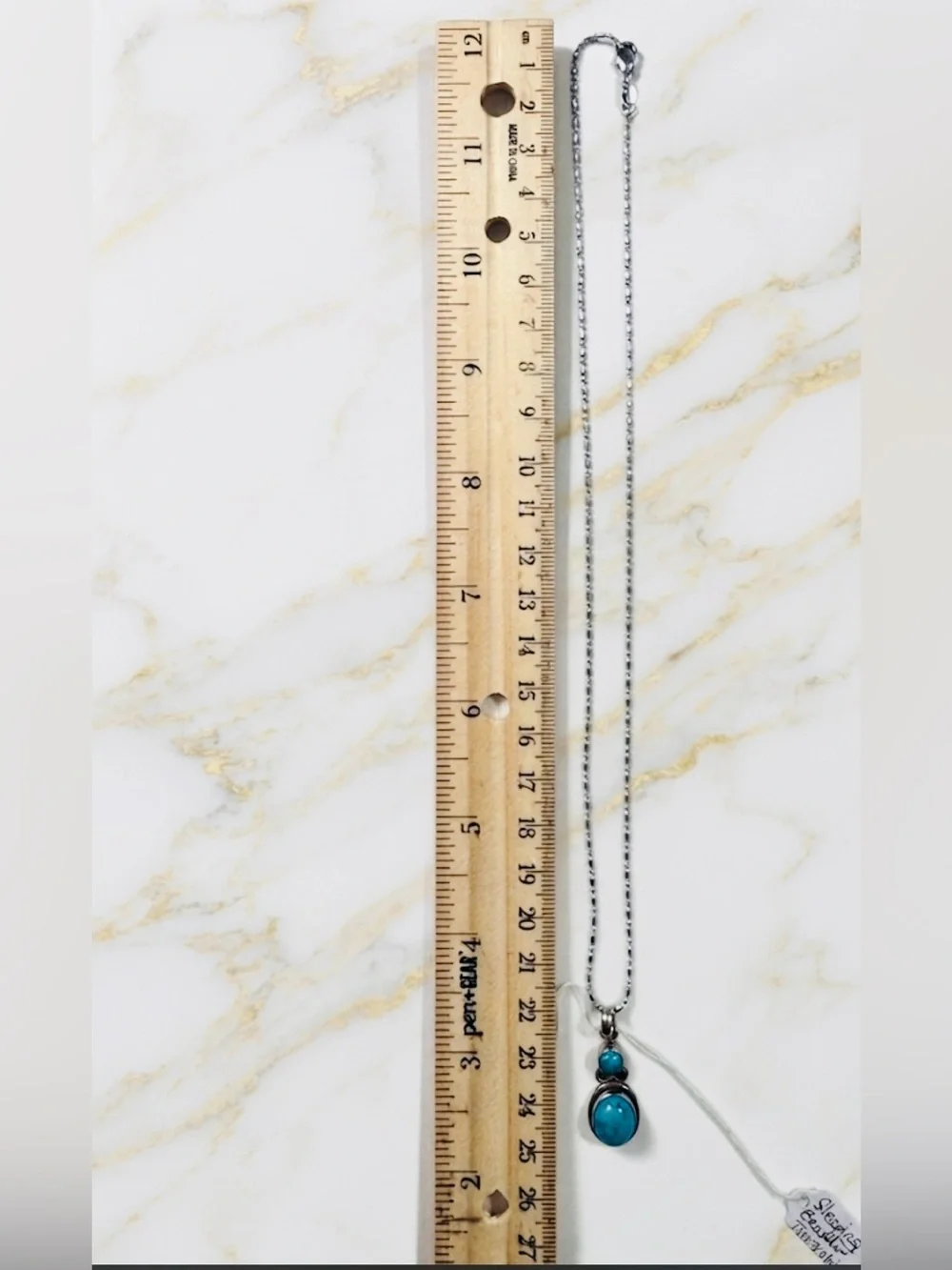 Sterling Silver Turquoise Pendant Necklace